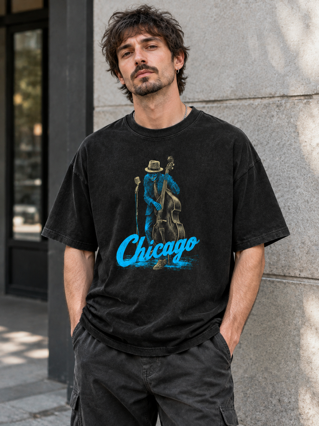 "Bass" Chicago Waters Graphic Tee