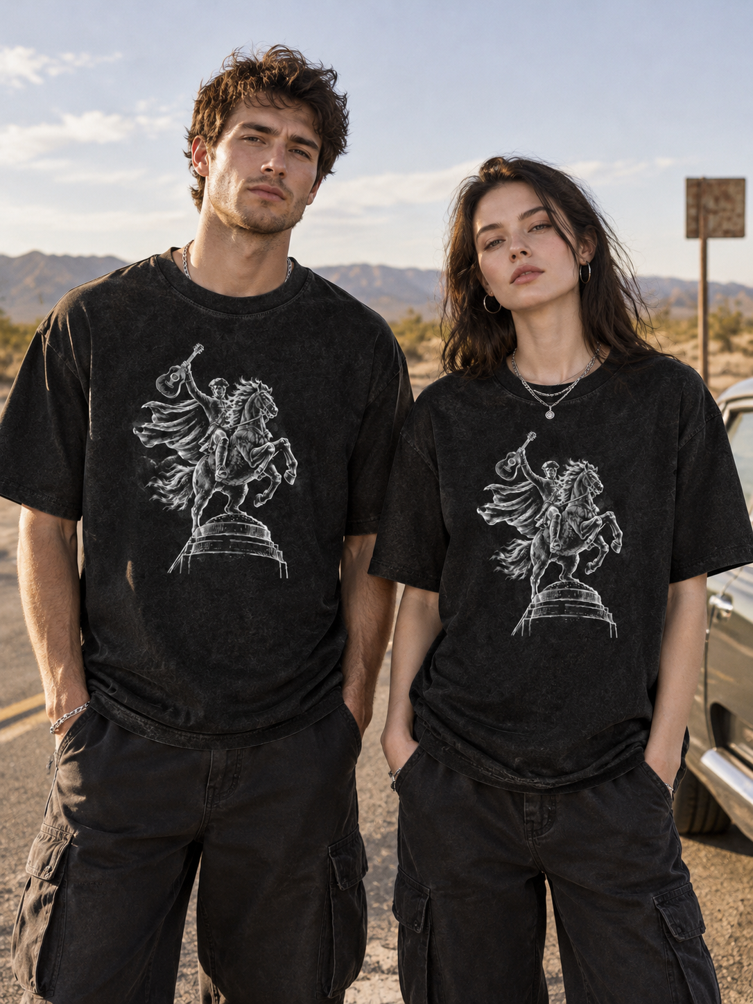 "Cape Statue" Graphic Tee