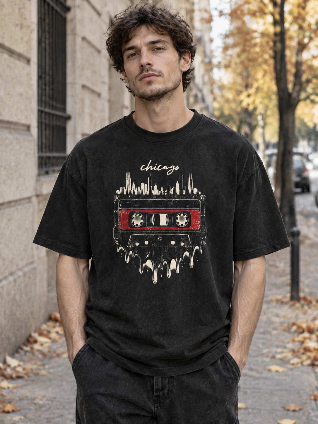 "Cassette" Chi-Vinyl Graphic Tee