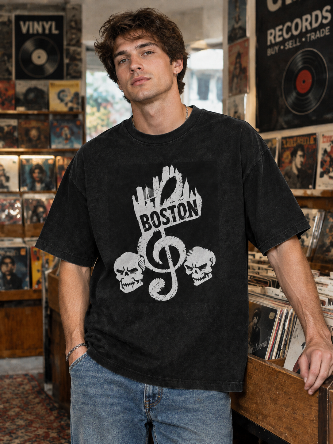 "Boston Music Clef" Graphic Tee