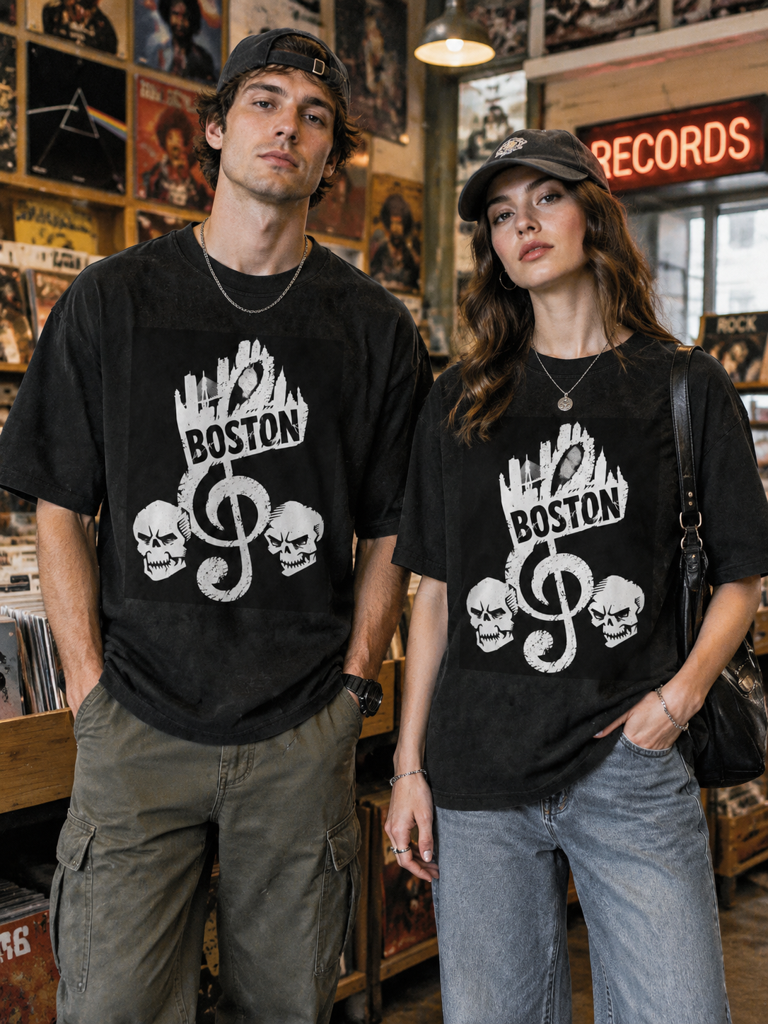 "Boston Music Clef" Graphic Tee