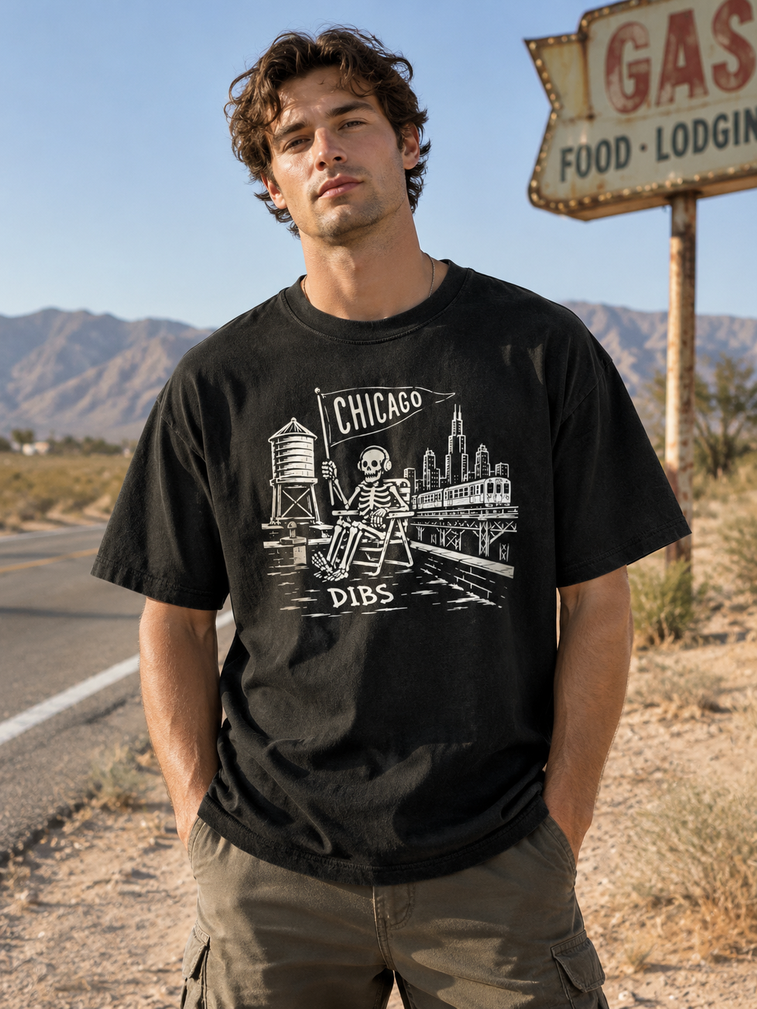 "Dibs Rooftop" Bean Dibs Graphic Tee
