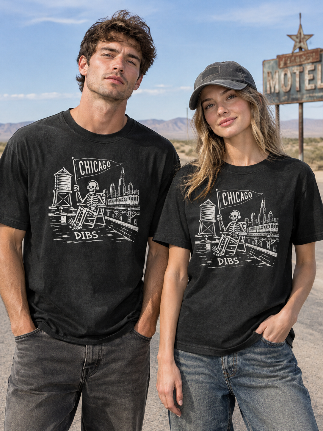 "Dibs Rooftop" Bean Dibs Graphic Tee