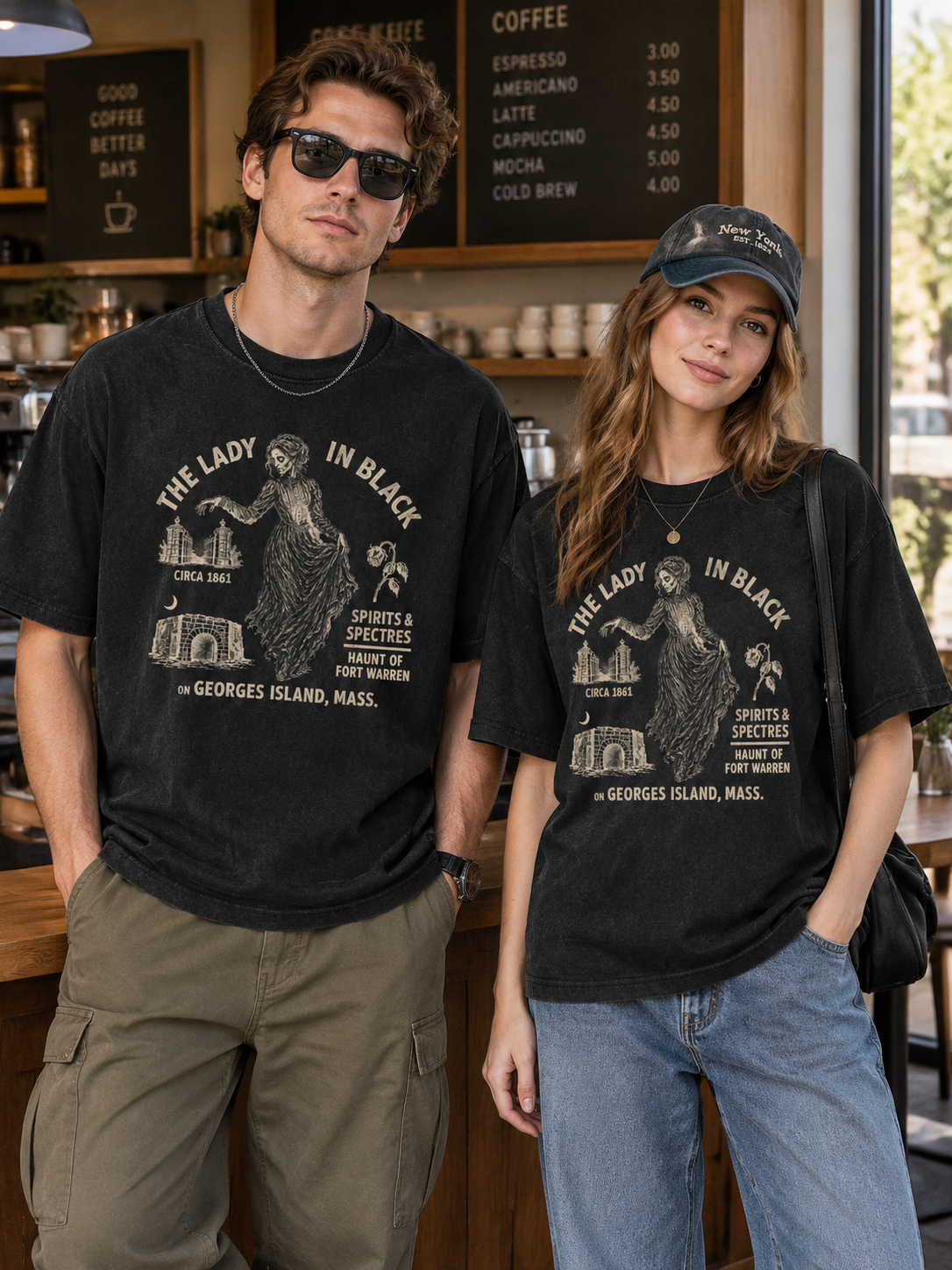 "The Lady In Black Gates" Graphic Tee