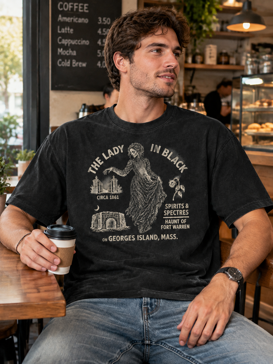 "The Lady In Black Gates" Graphic Tee