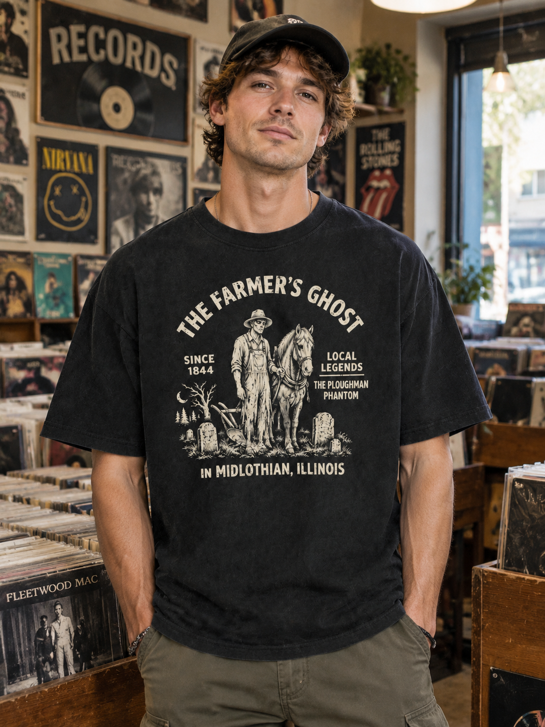 "Grove Farmer" Bachelors Grove Graphic Tee