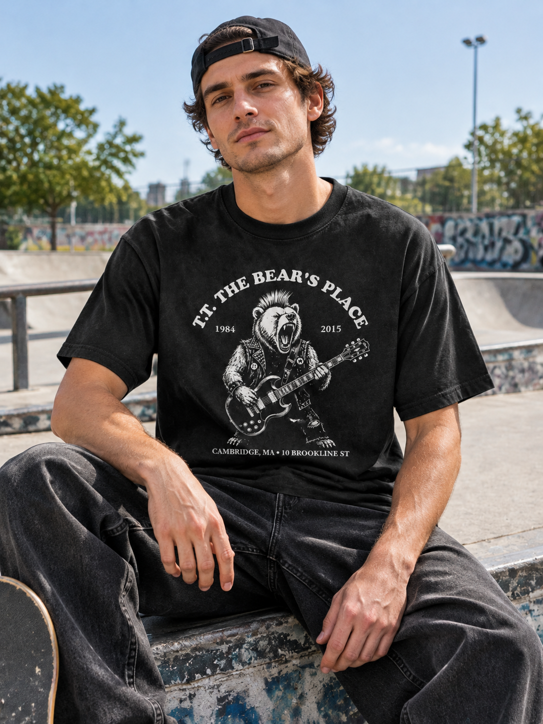"The Bear's Place Guitar" Graphic Tee