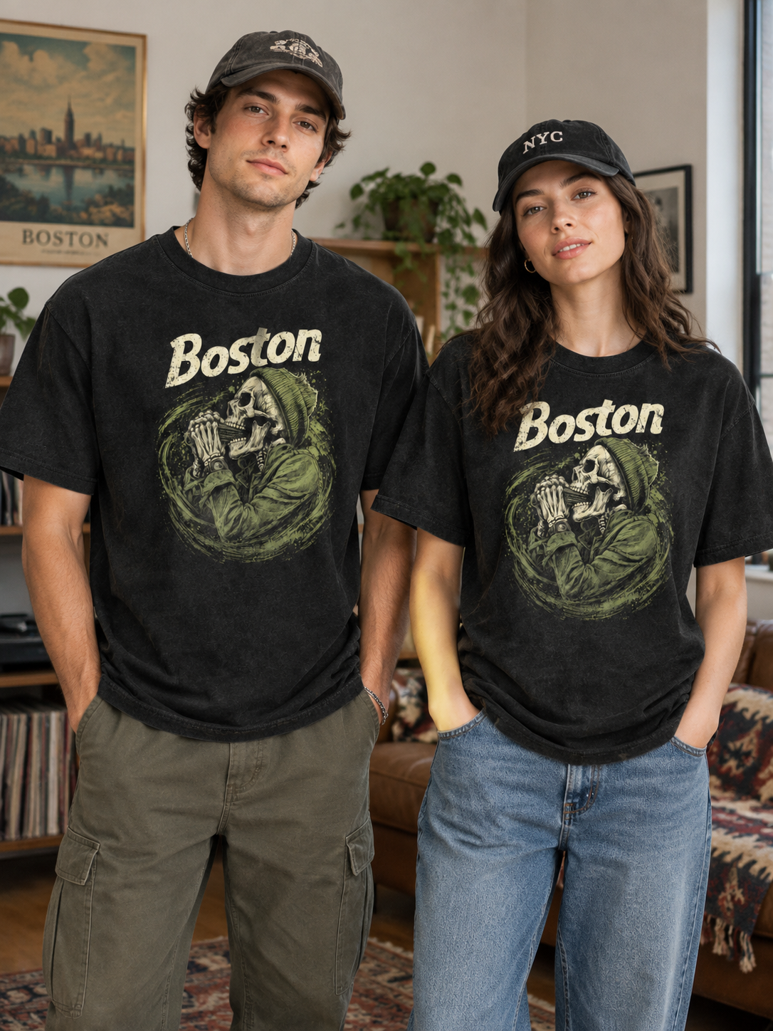 "Boston Harp Reaper" Graphic Tee