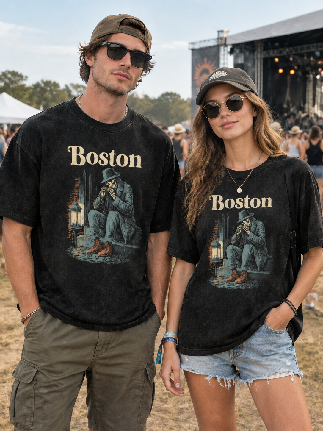 "Beacon Hill Harp" Graphic Tee