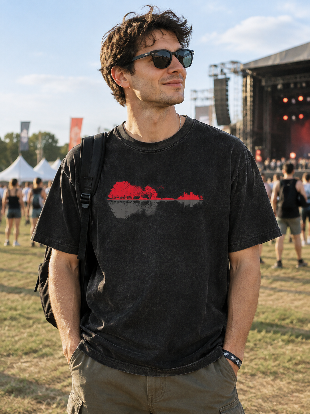 "Lake Moon Sunset" Graphic Tee