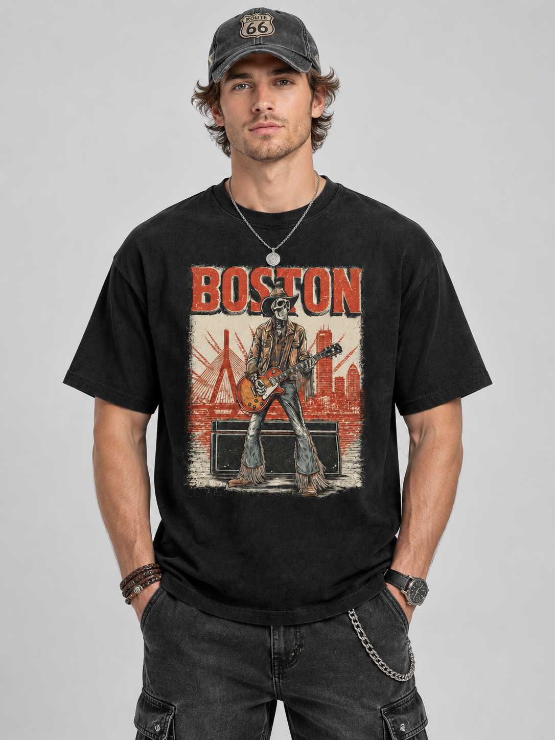 "Boston Concert Skyline" Graphic Tee