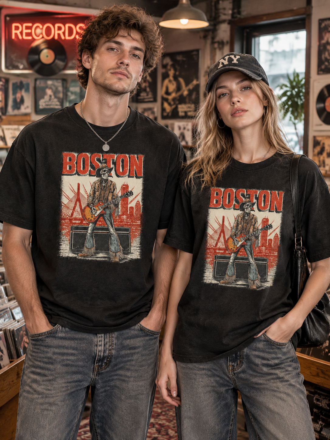 "Boston Concert Skyline" Graphic Tee