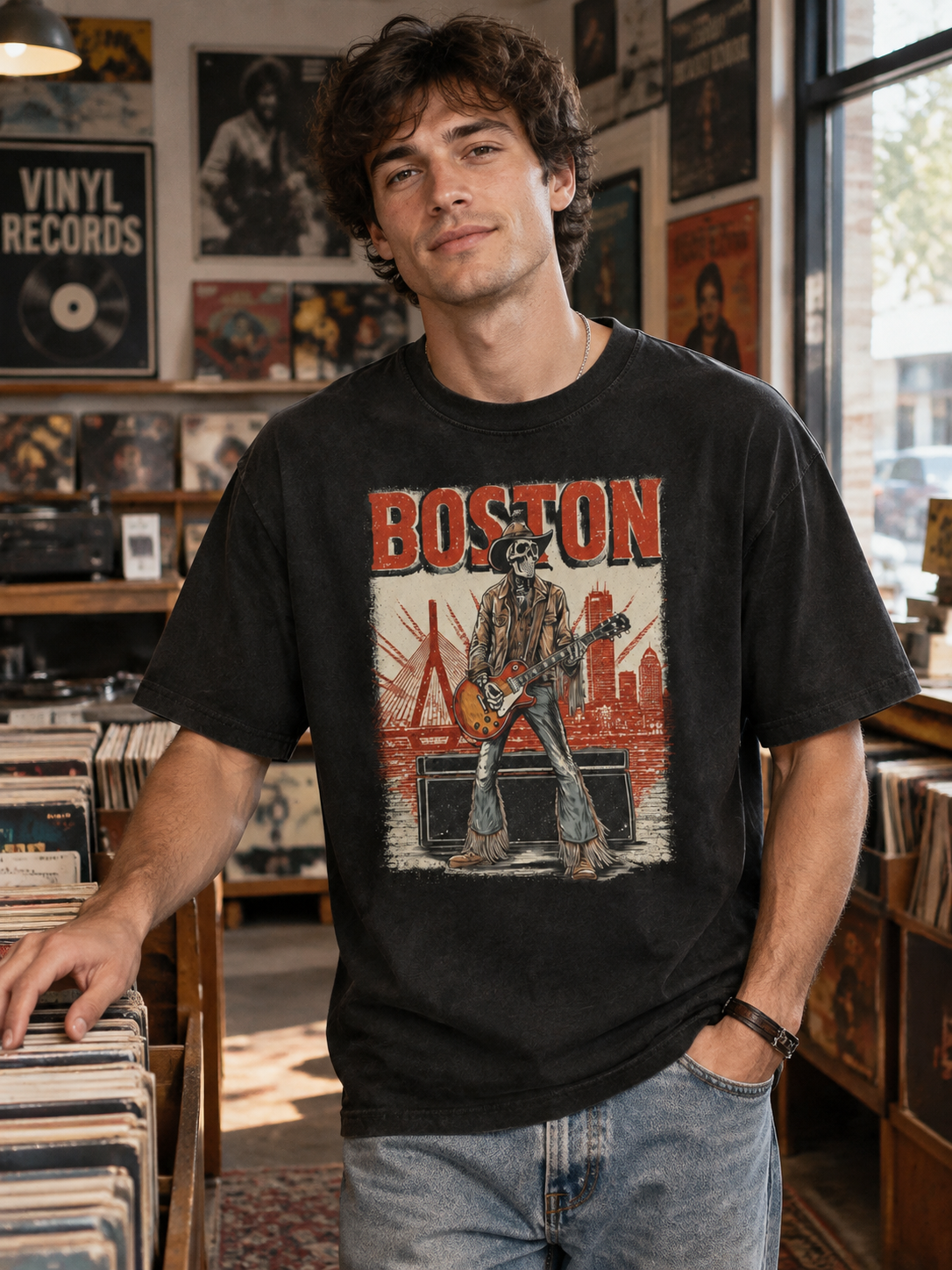"Boston Concert Skyline" Graphic Tee