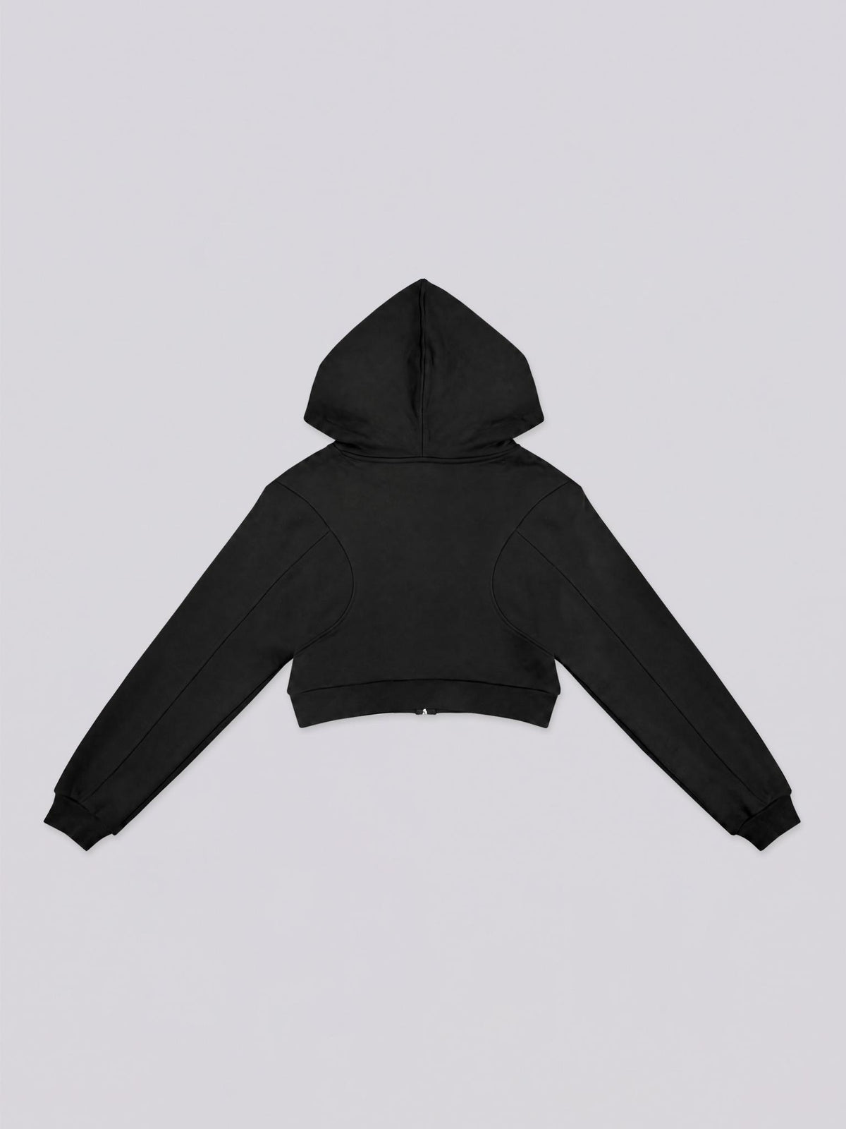 Women Cropped Full-Zip Hoodie