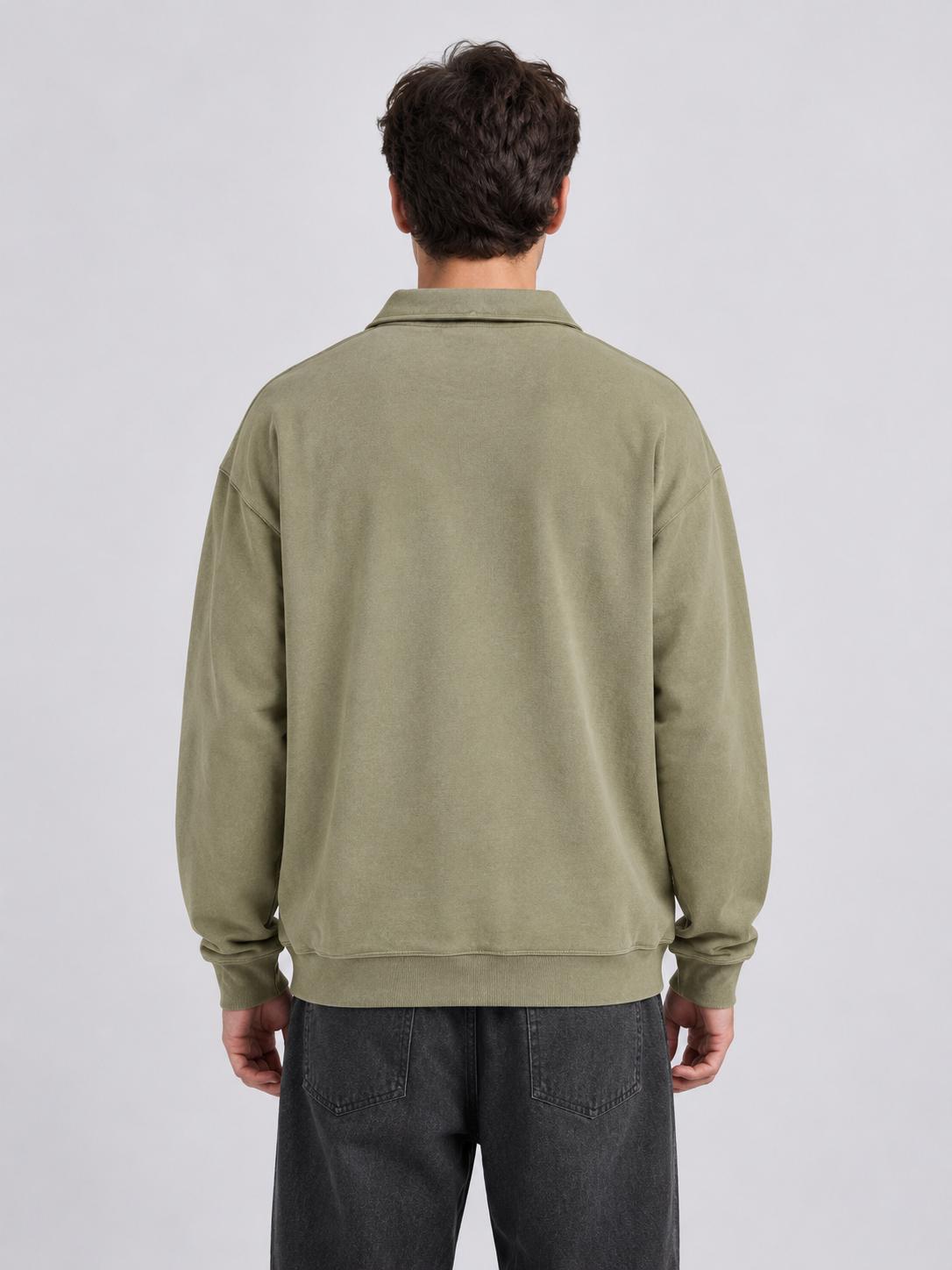 Unisex Vintage 23 Polo Collar Pullover Sweatshirt