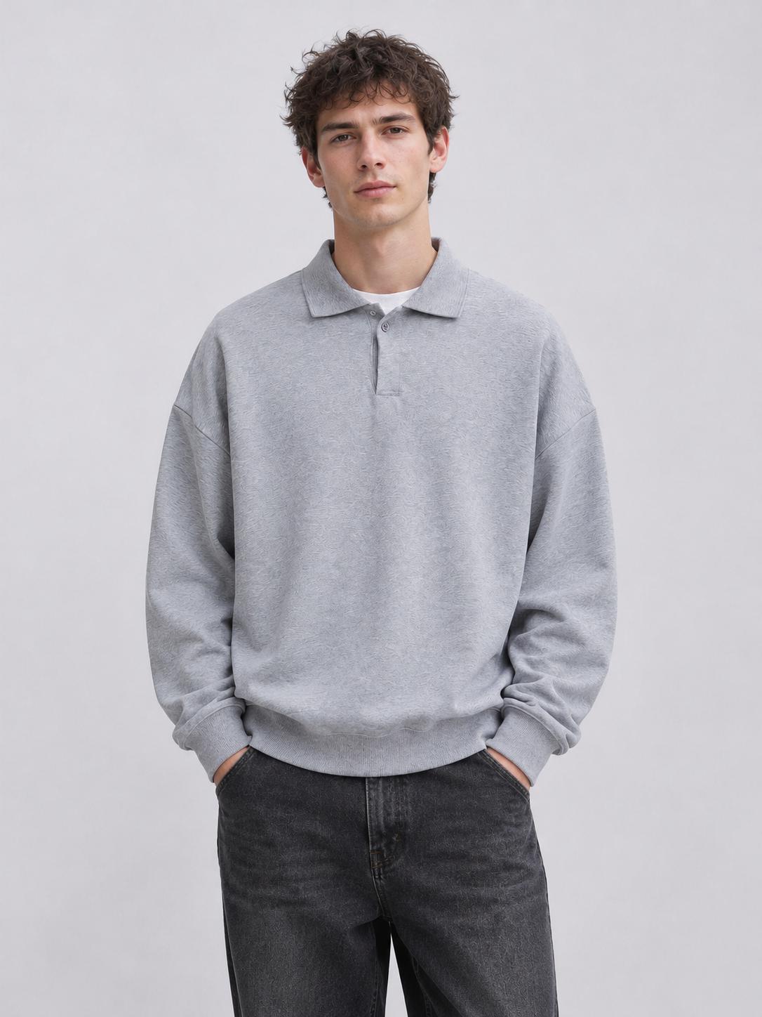 Unisex Polo Sweatshirt