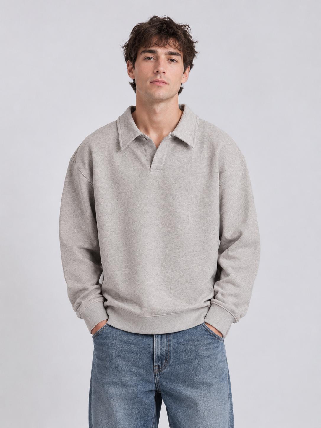Unisex Collared Sweatshirt