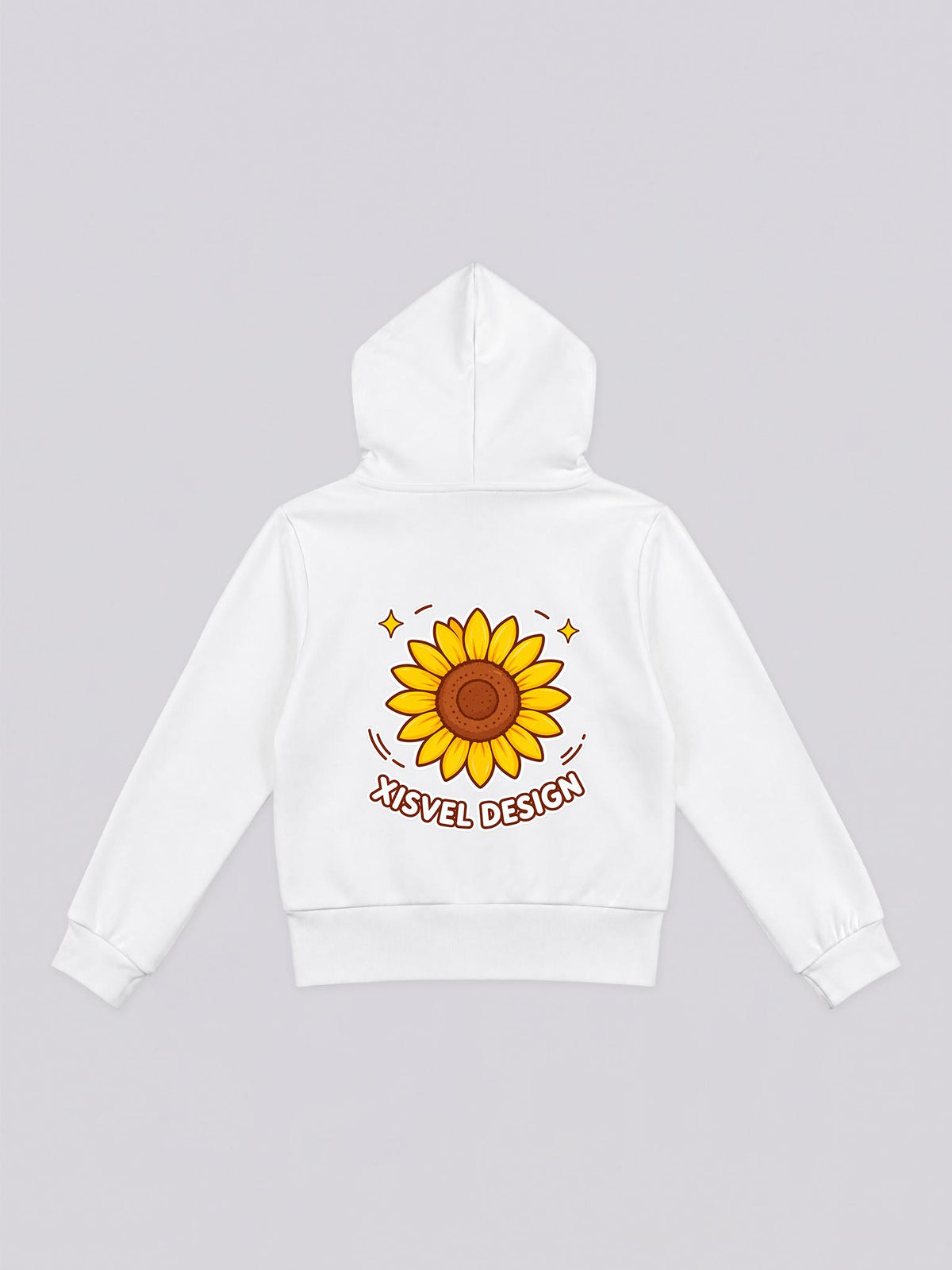 Women's Vibrant Sunflower Zip-Up Hoodie