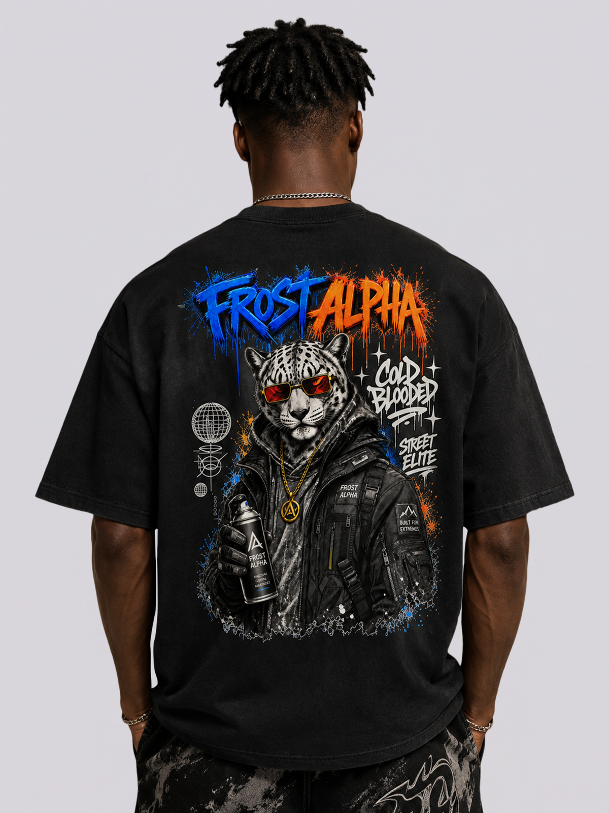 "Frost Alpha" Snow Leopard Tactical Graphic Tee
