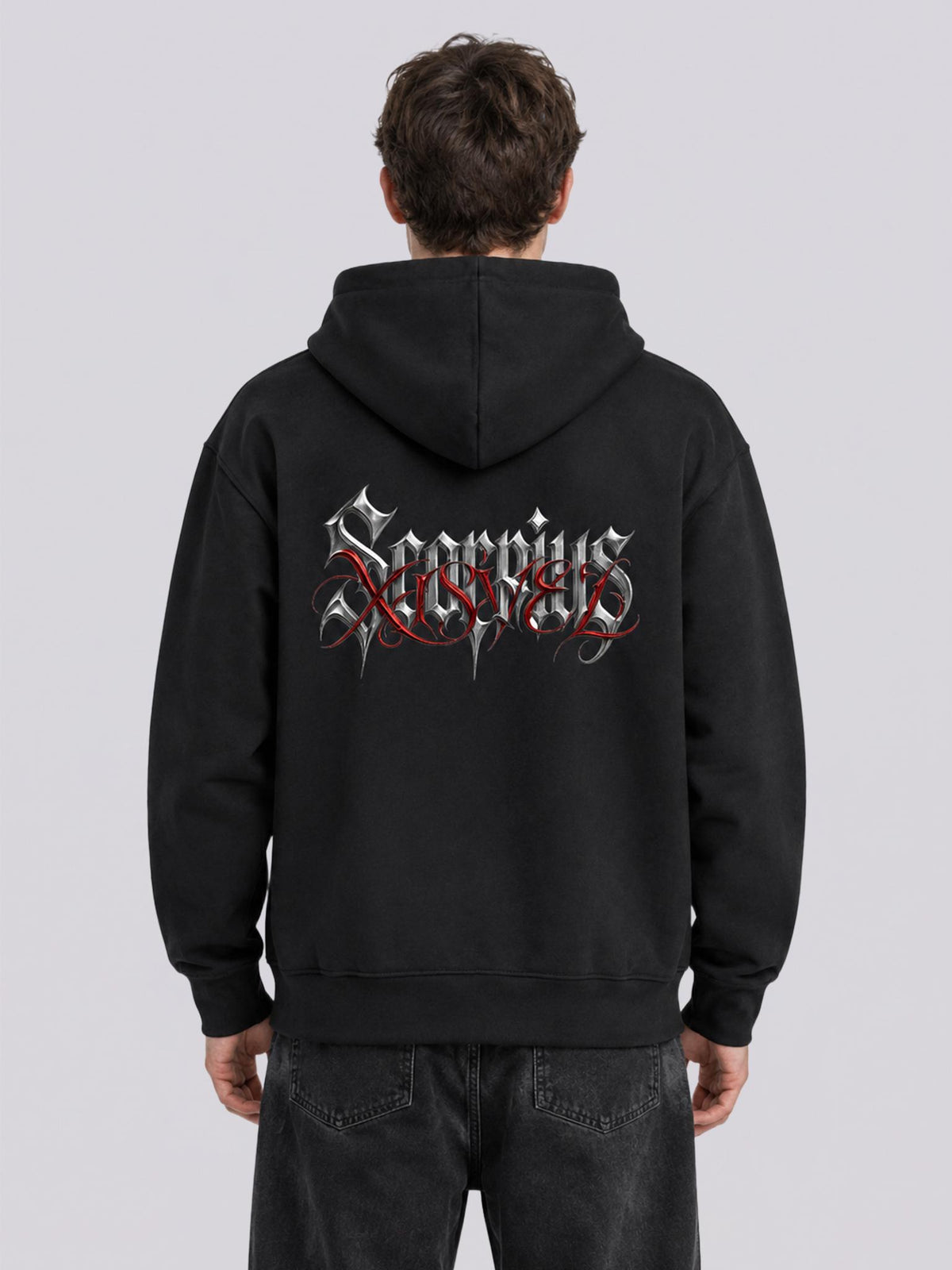 Unisex Scorpius Gothic Graphic Full Zip Hoodie