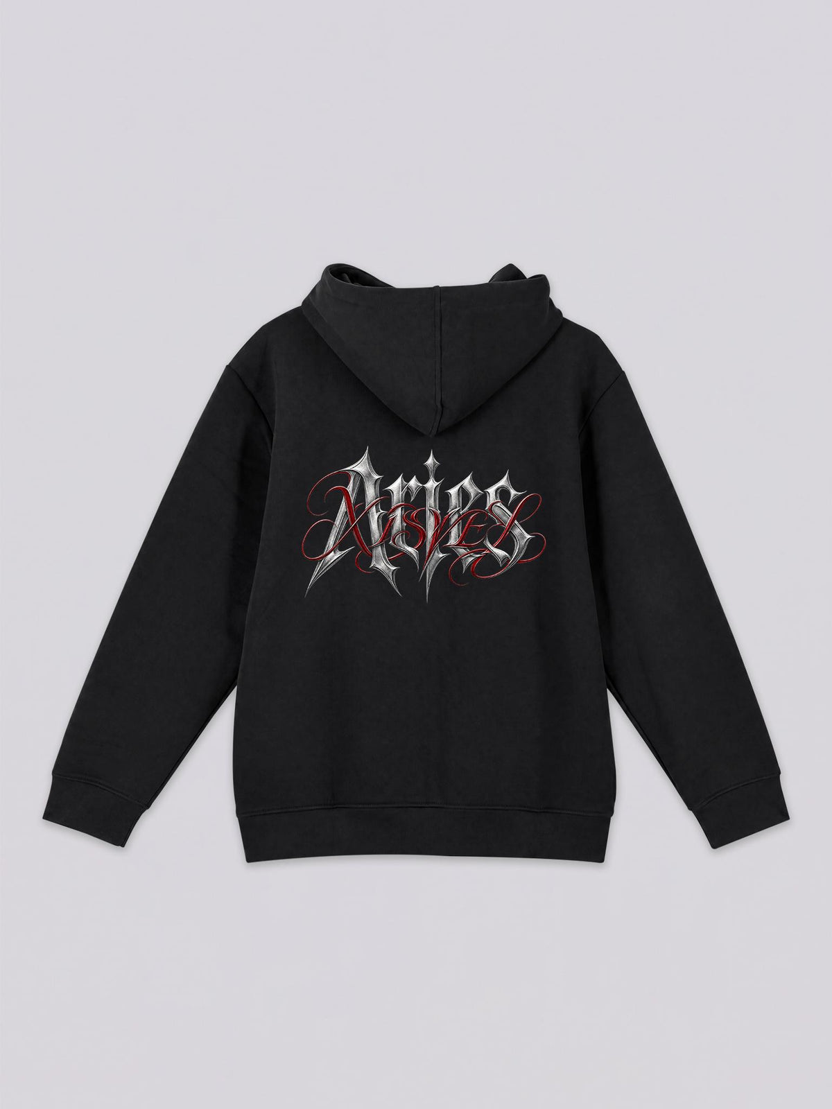 Unisex Aries Gothic Graphic Full Zip Hoodie
