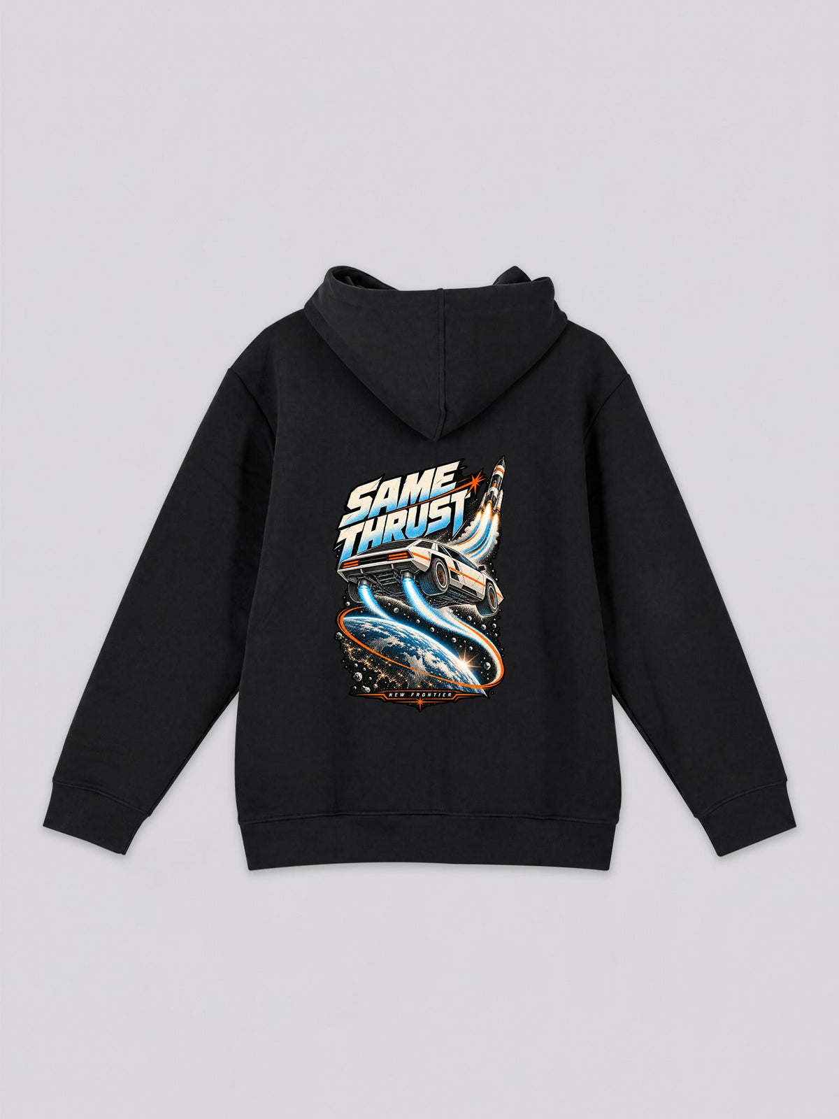 Unisex Same Thrust Space Racing Graphic Full Zip Hoodie
