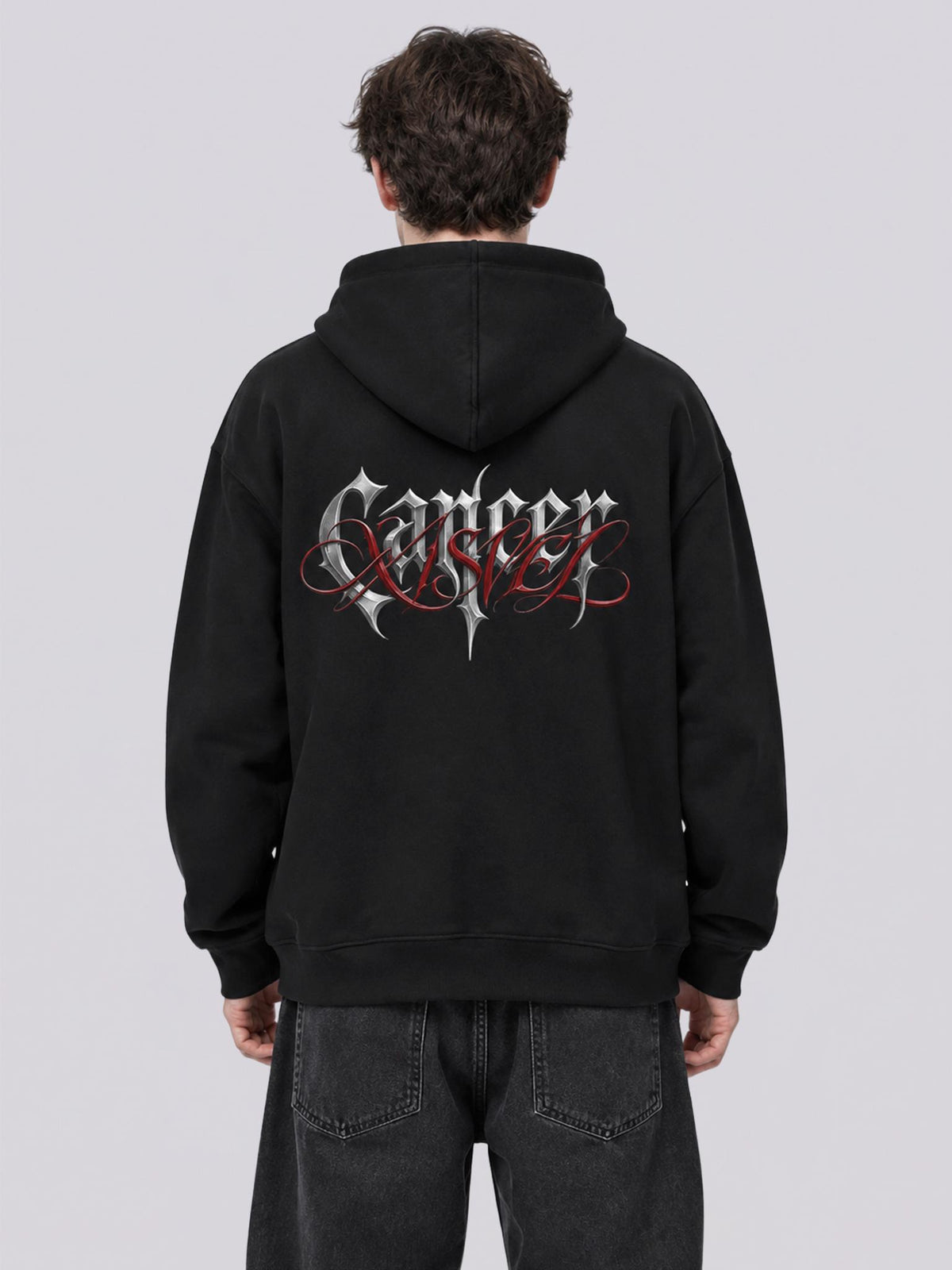 Unisex Cancer Gothic Graphic Full Zip Hoodie