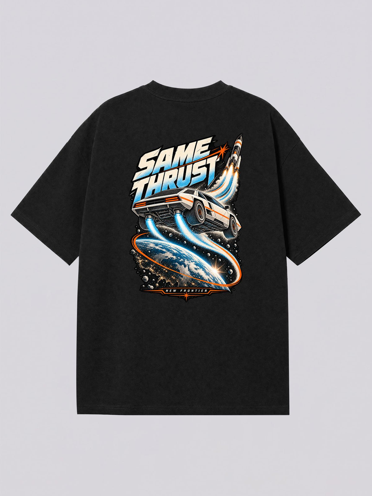 Same Thrust Space Racing Graphic Tee
