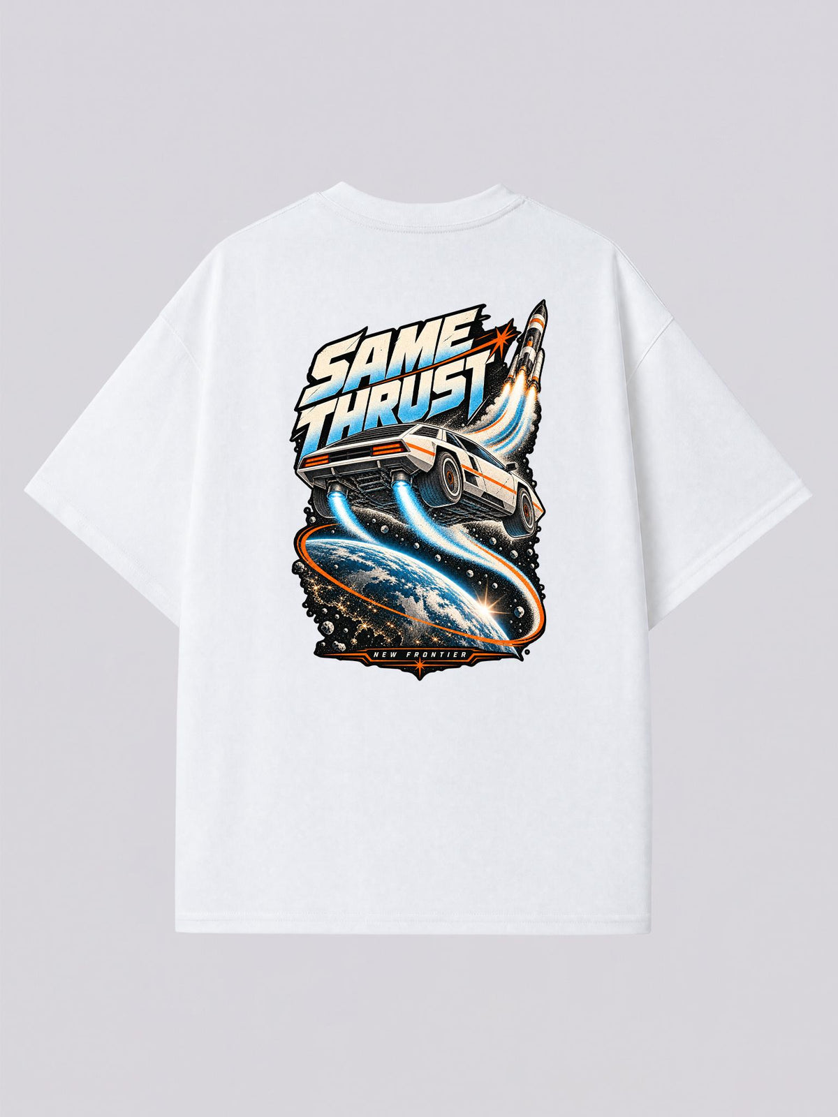 Same Thrust Space Racing Graphic Tee