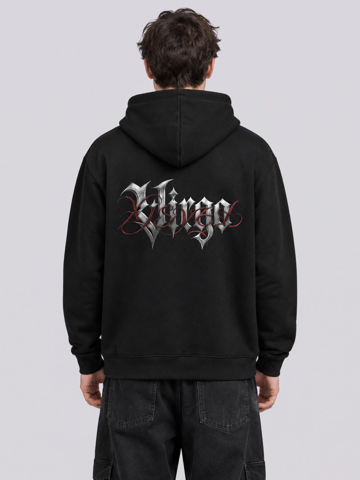 Unisex Virgo Gothic Graphic Full Zip Hoodie