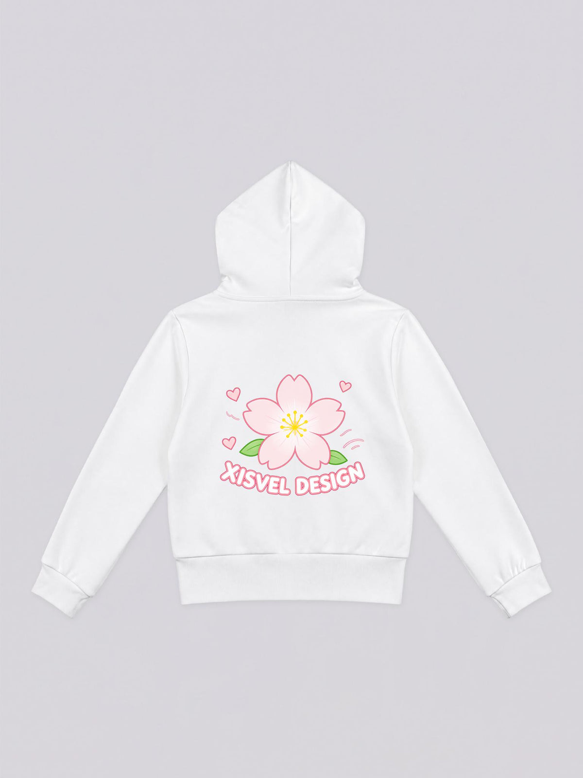 Women’s Cherry Blossom Graphic Full Zip Hoodie