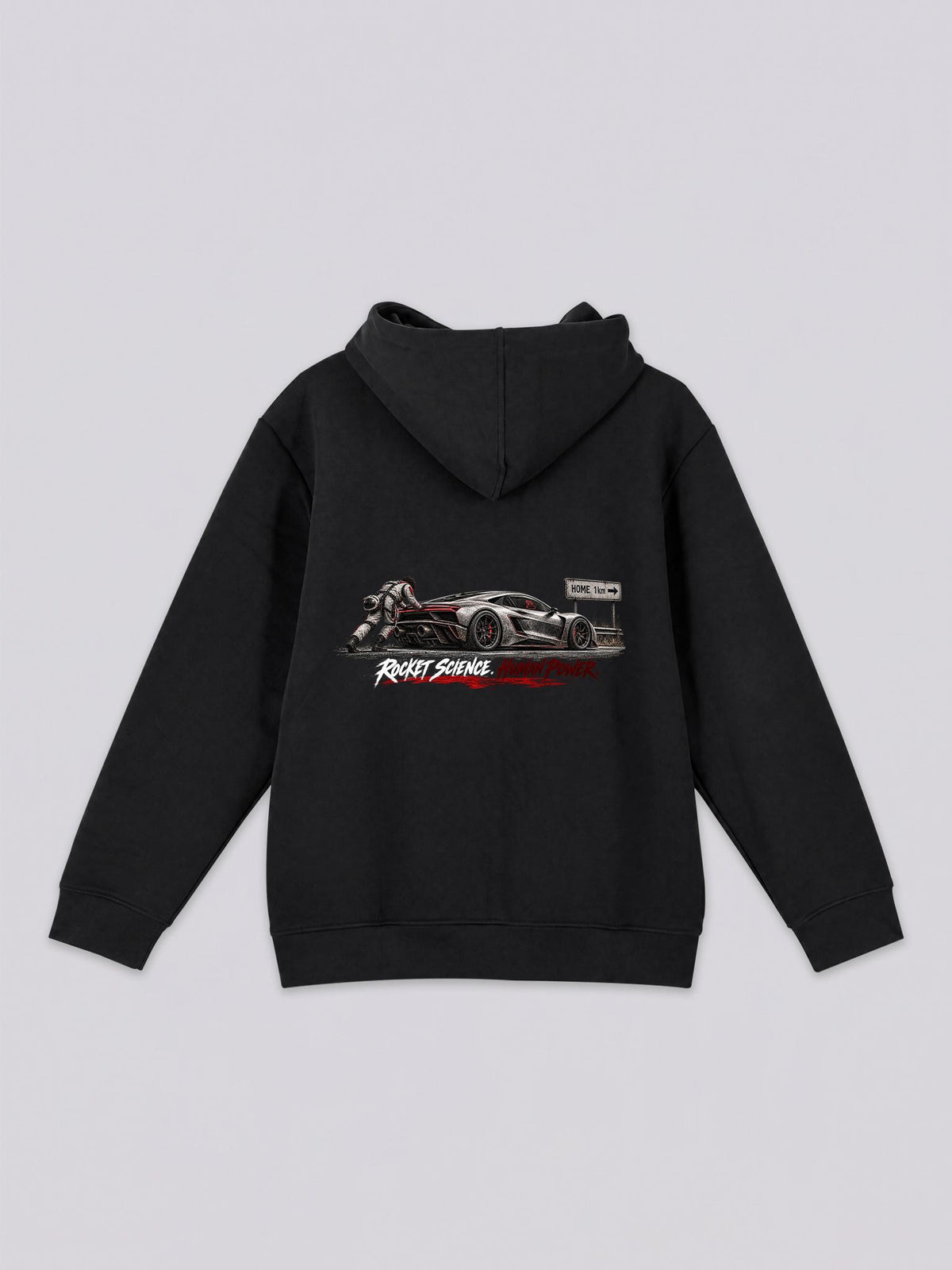 Unisex Rocket Science Human Power Graphic Full Zip Hoodie