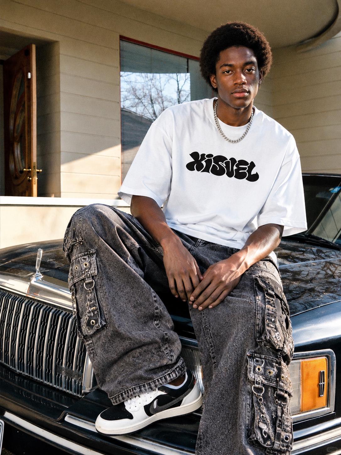 Graffiti Letter Short Sleeve T-Shirt