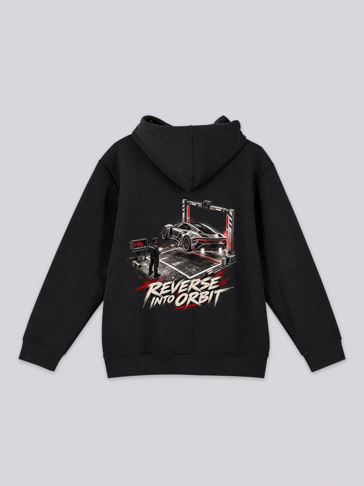 Unisex Reverse Into Orbit Garage Graphic Full Zip Hoodie