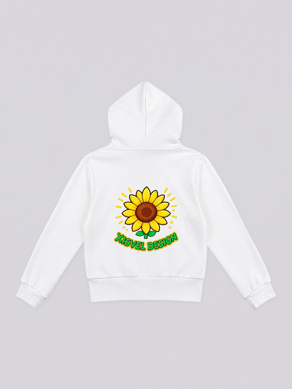Women's Sunflower Graphic Full Zip Hoodie