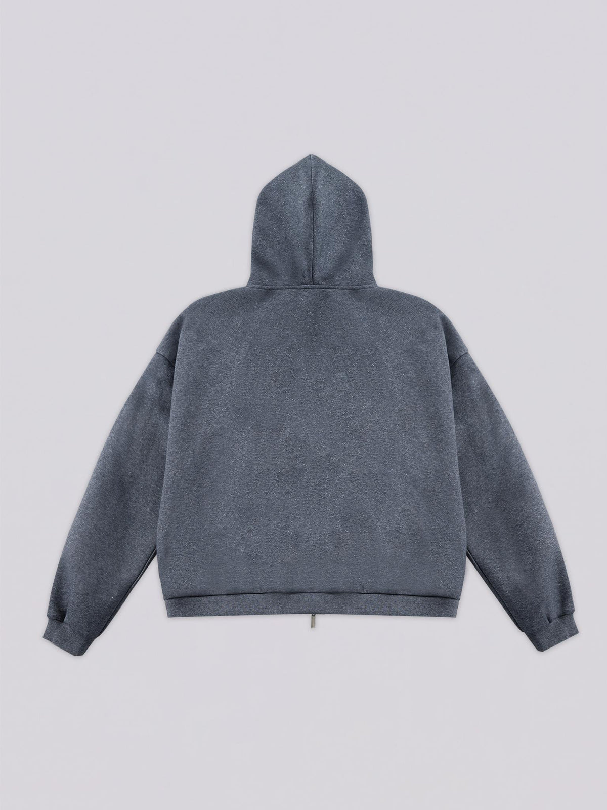 Unisex Shimmer Zip-Up Dark Gray Hoodie