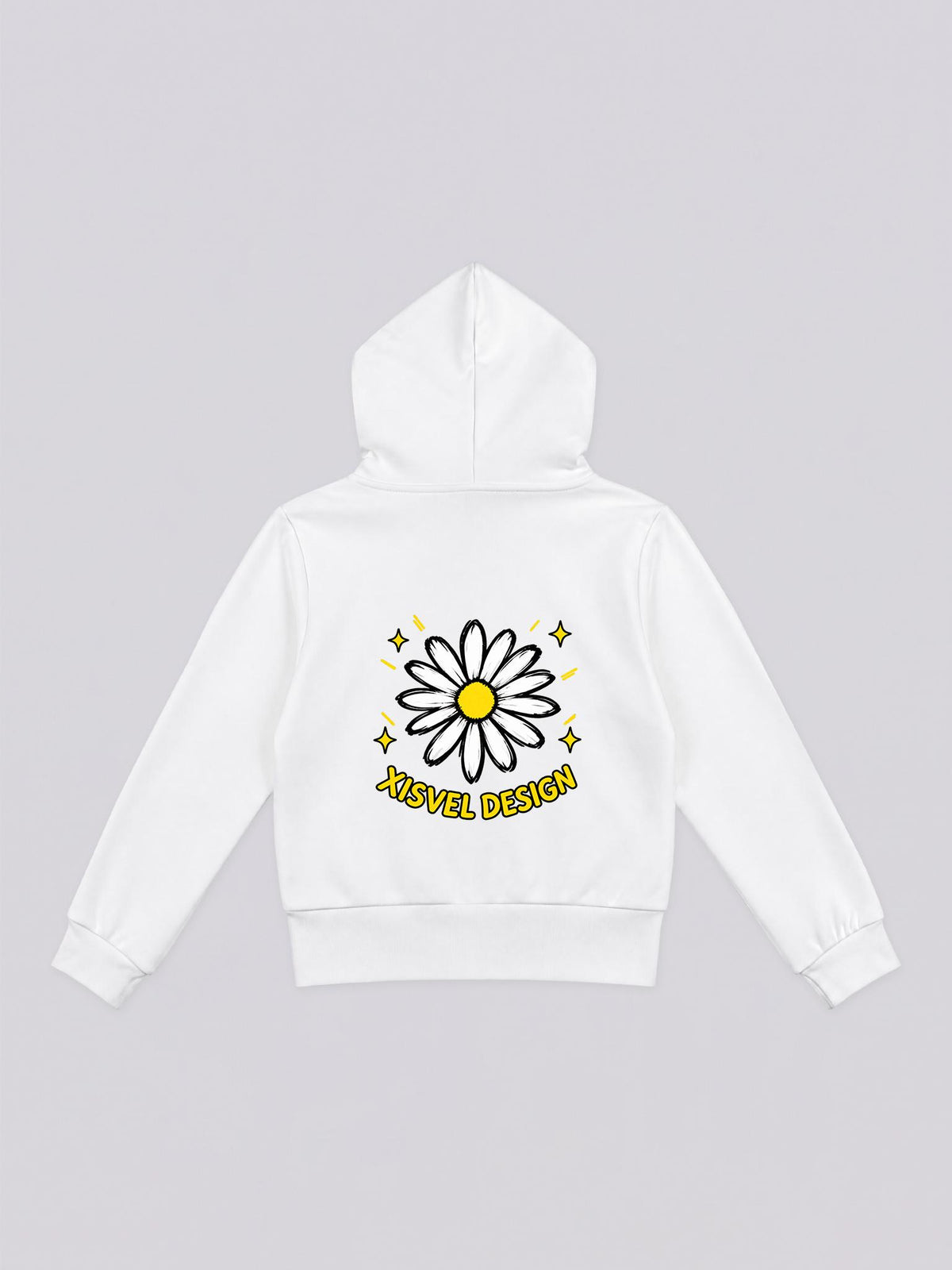 Women's Floral Daisy Full Zip Hoodie