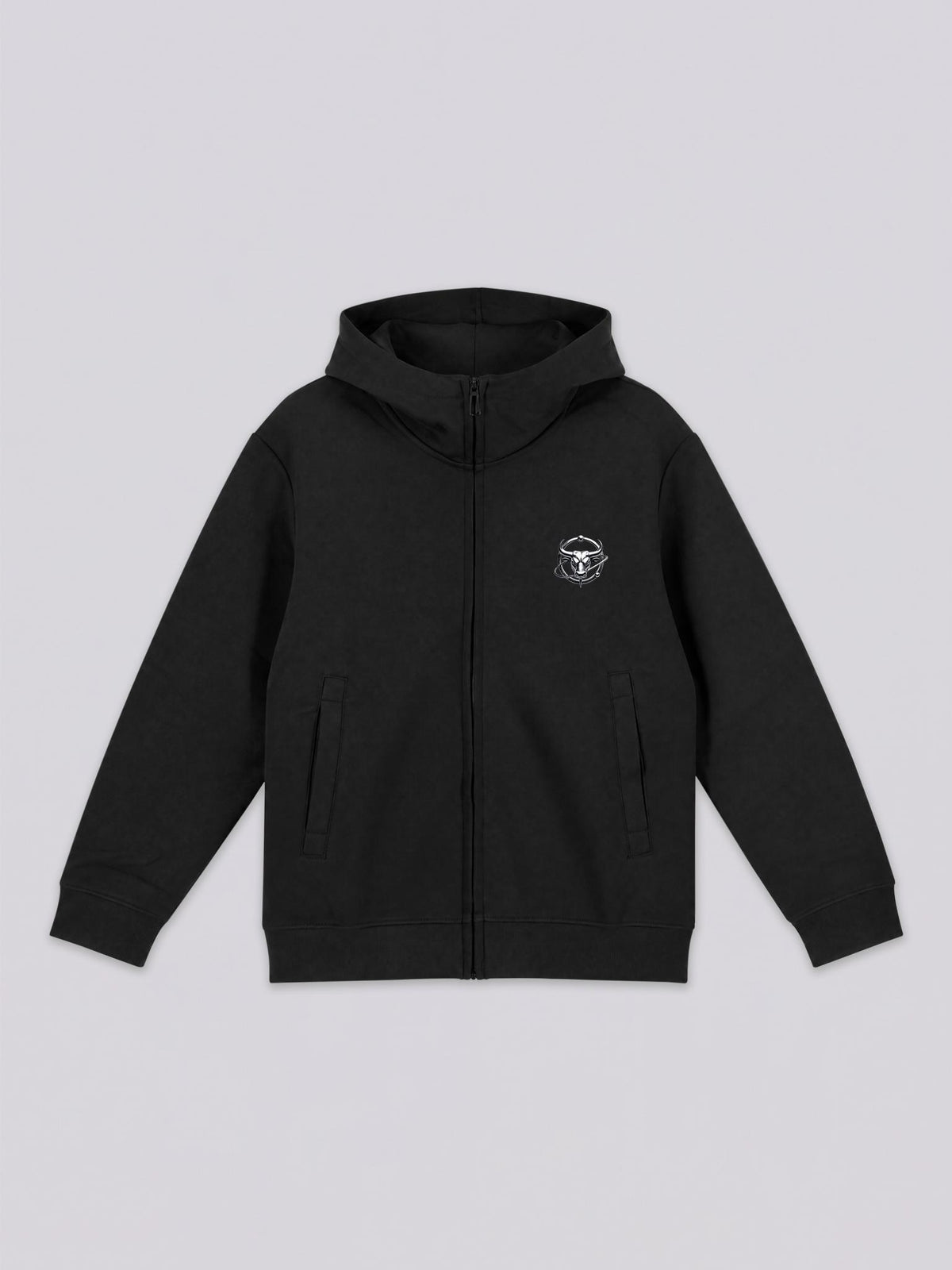 Unisex Taurus Gothic Graphic Full Zip Hoodie