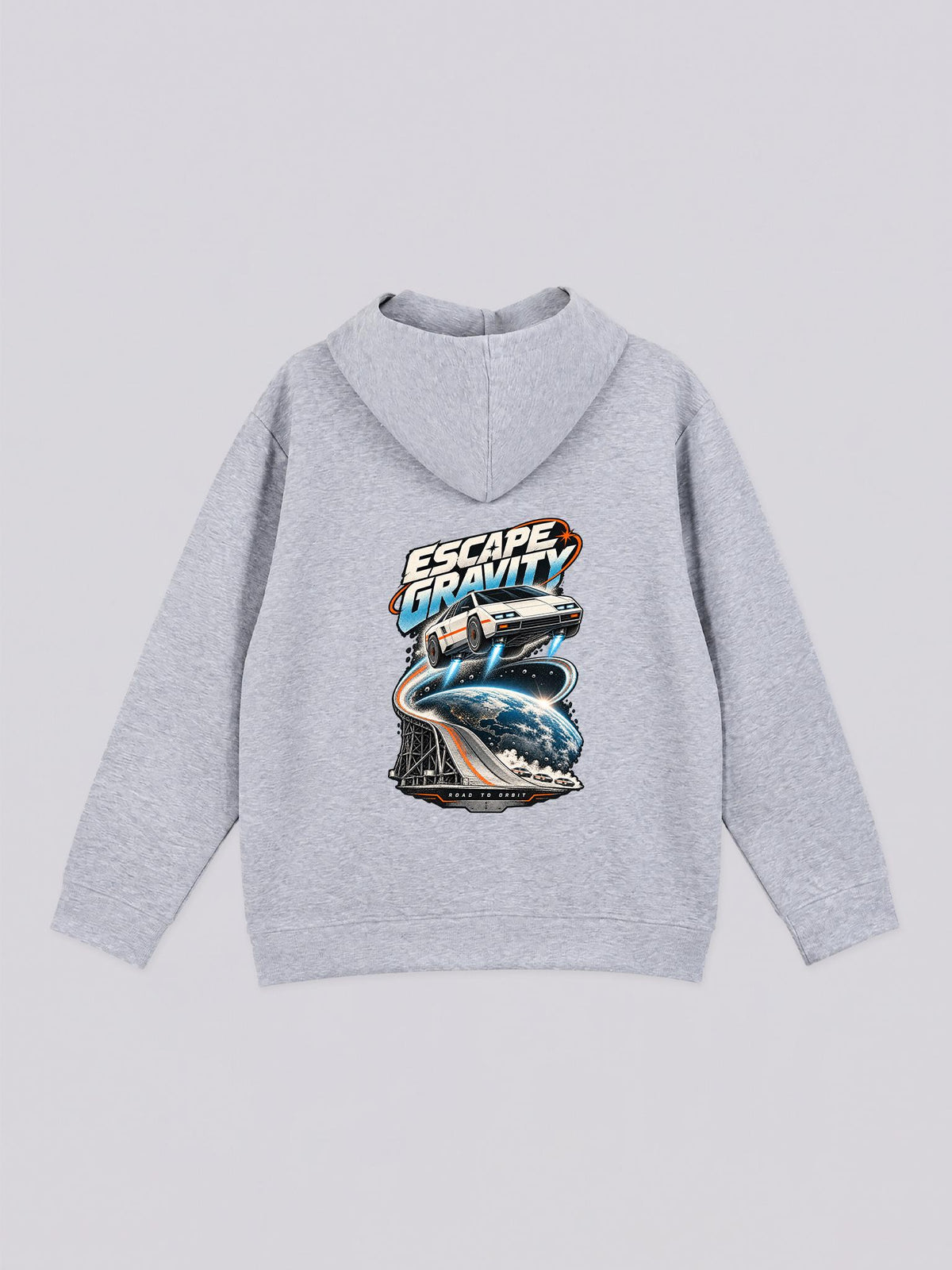 Unisex Escape Gravity Sports Car Graphic Full Zip Hoodie