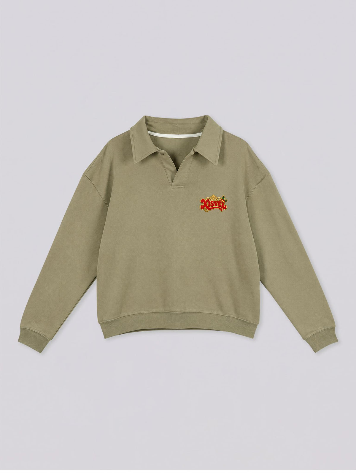 Unisex Santa Gang Graphic Polo Sweatshirt