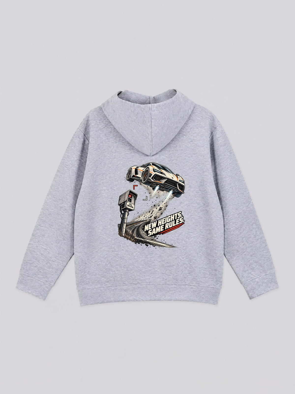 Unisex New Height Sports Car Graphic Full Zip Hoodie