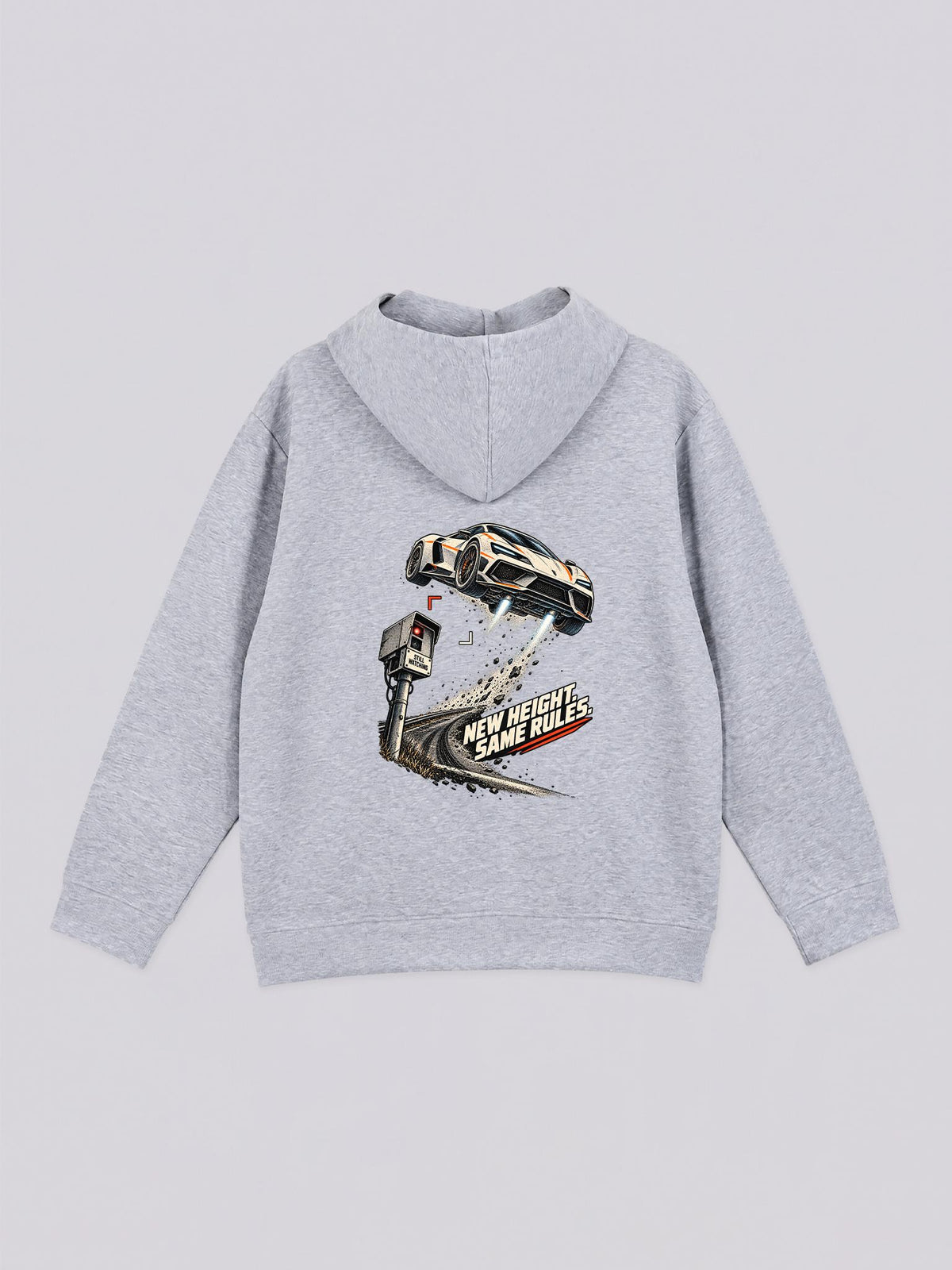 Unisex New Height Sports Car Graphic Full Zip Hoodie