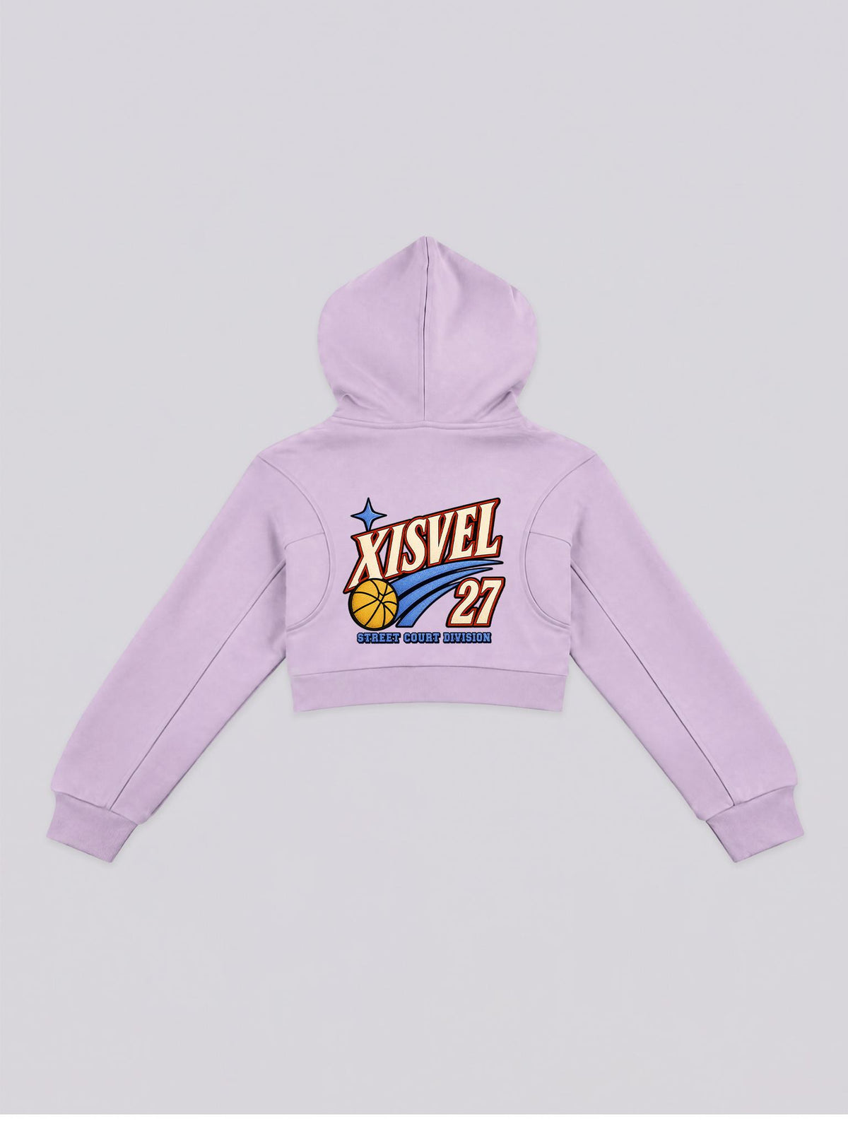 Women Basketball 27 Graphic Cropped Zip-Up Hoodie