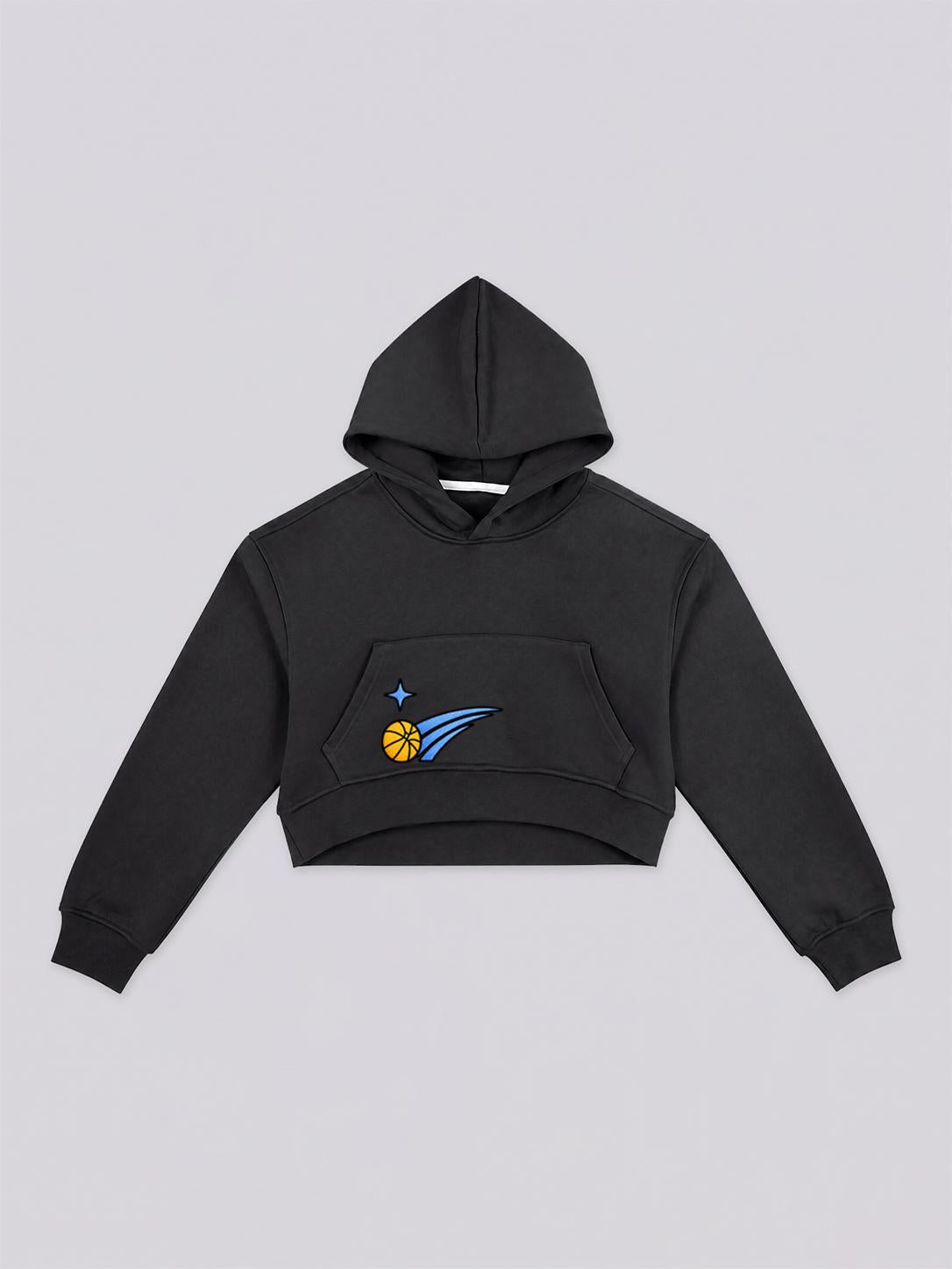 Women Basketball 27 Graphic Cropped Pullover Hoodie