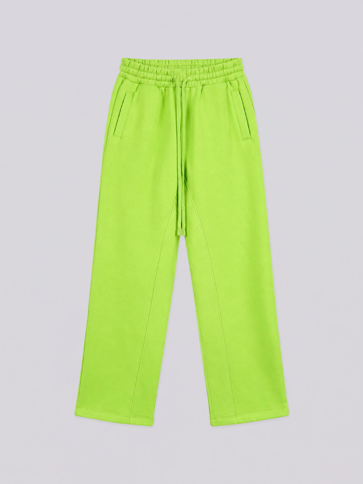 Unisex Neon Green Pullover Hoodie Tracksuit