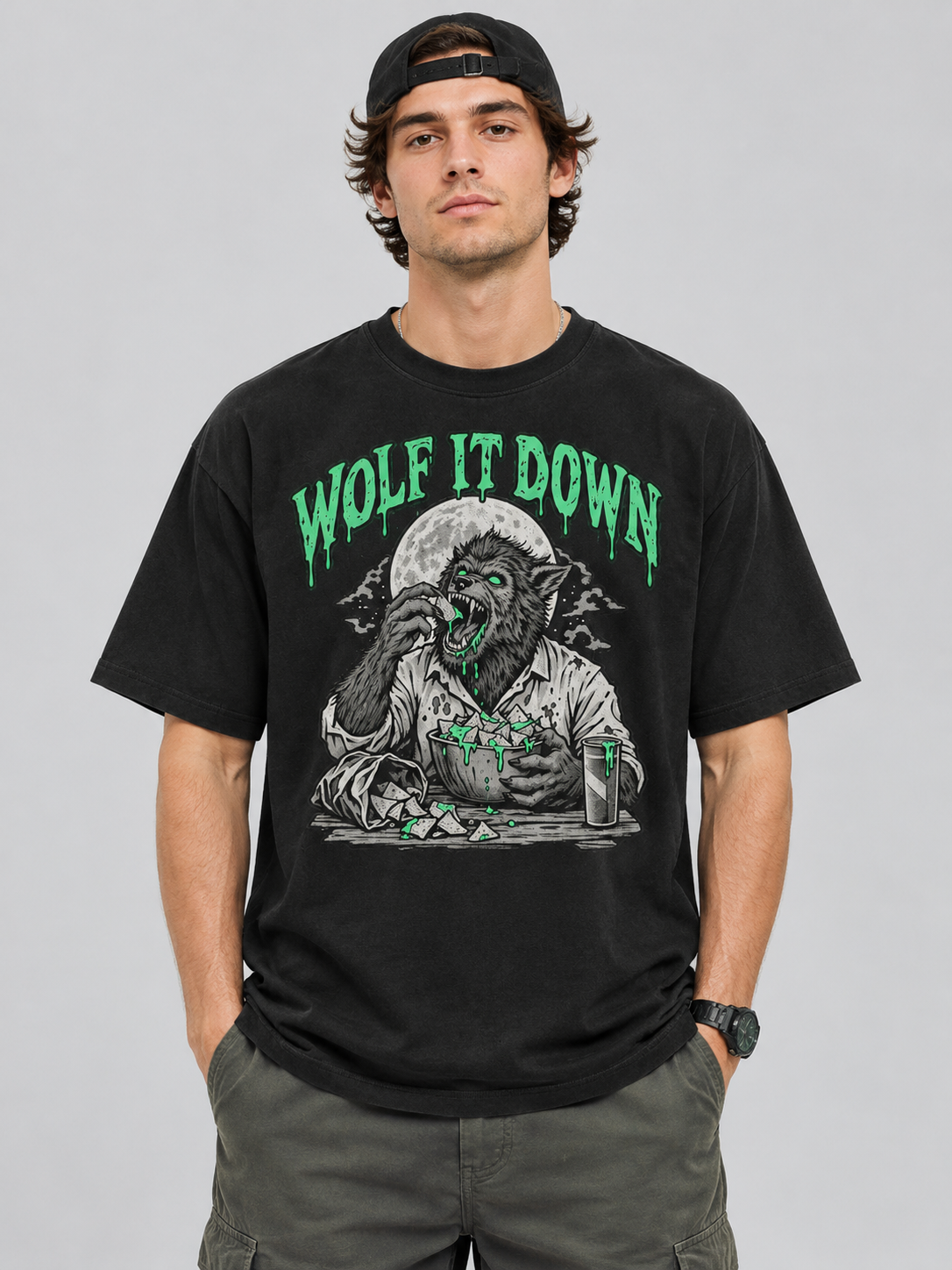 Let's Get Stoned "Wolf It Down"-Shirt
