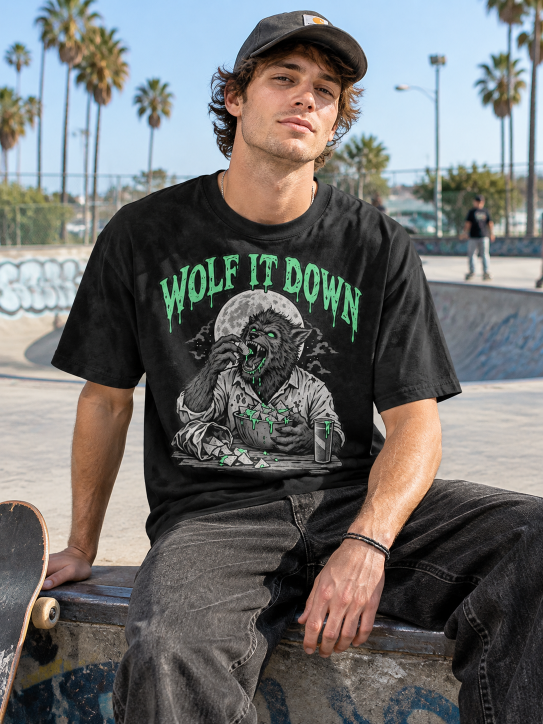 Let's Get Stoned "Wolf It Down"-Shirt