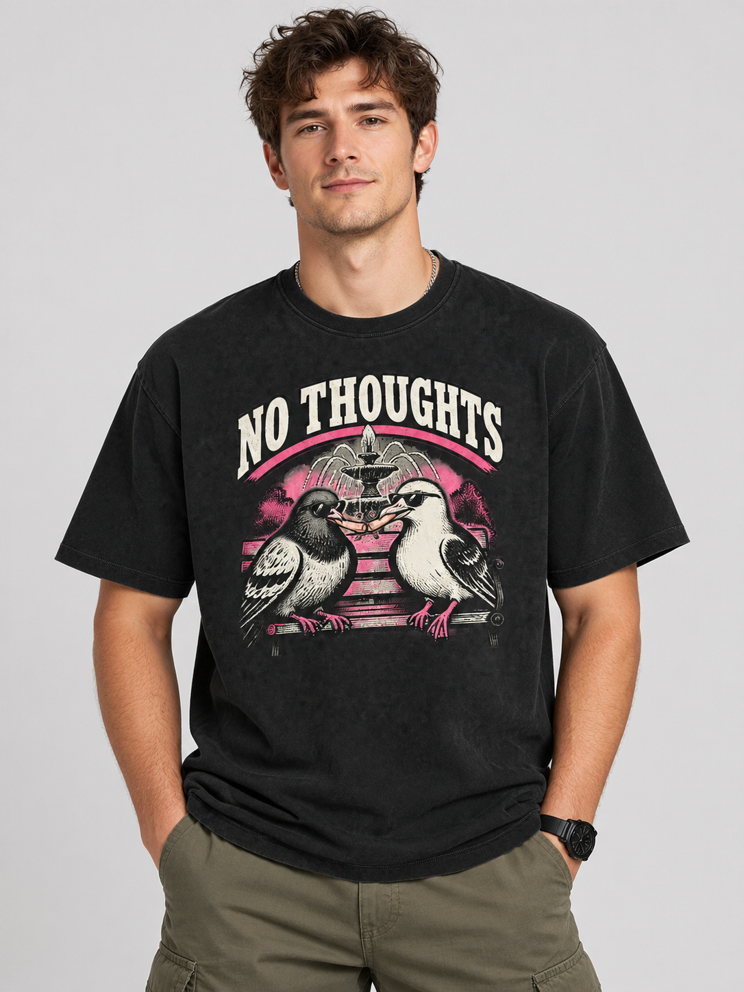 Live Fast Eat Trash "No Thoughts"-Shirt