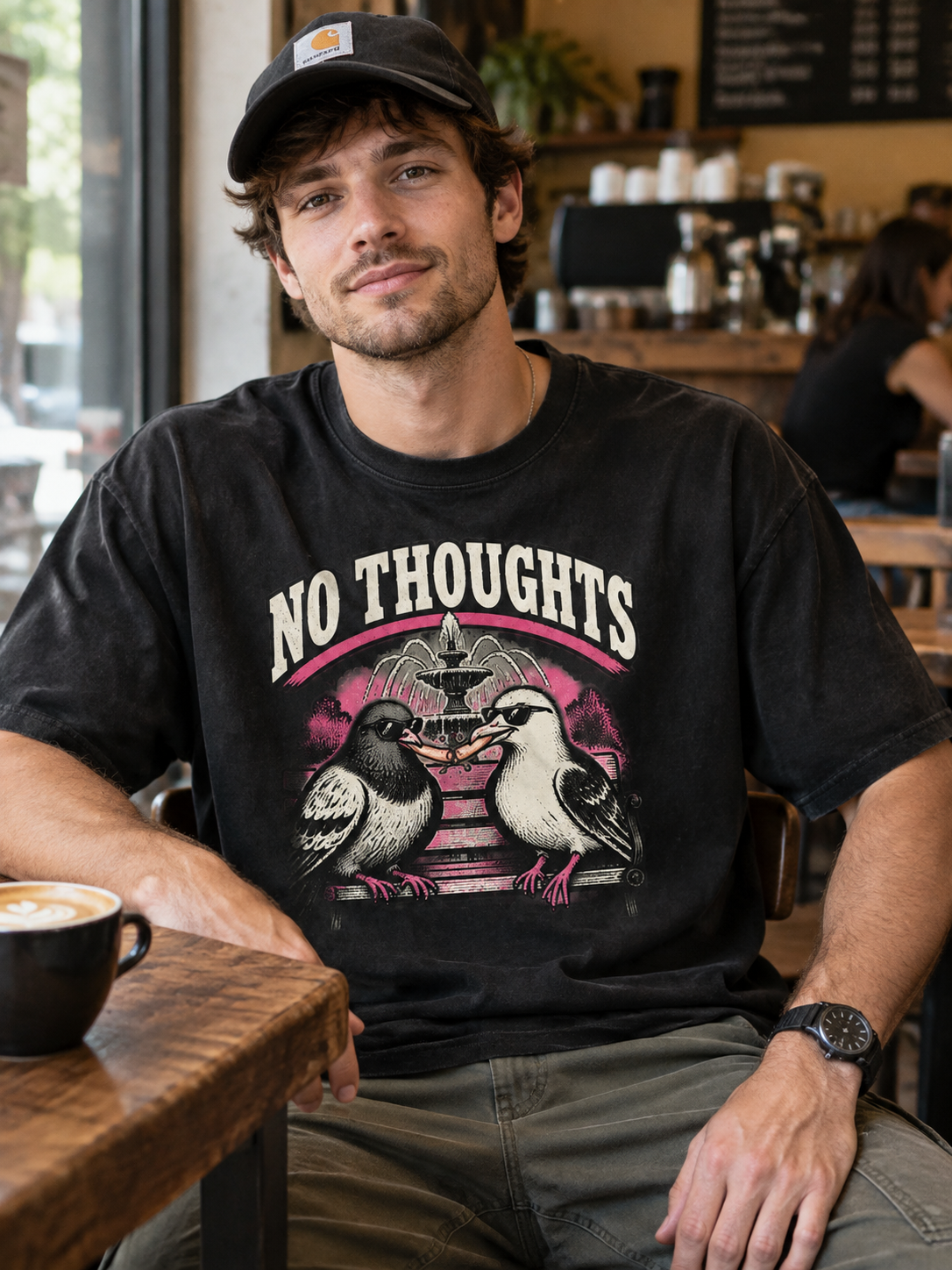 Live Fast Eat Trash "No Thoughts"-Shirt