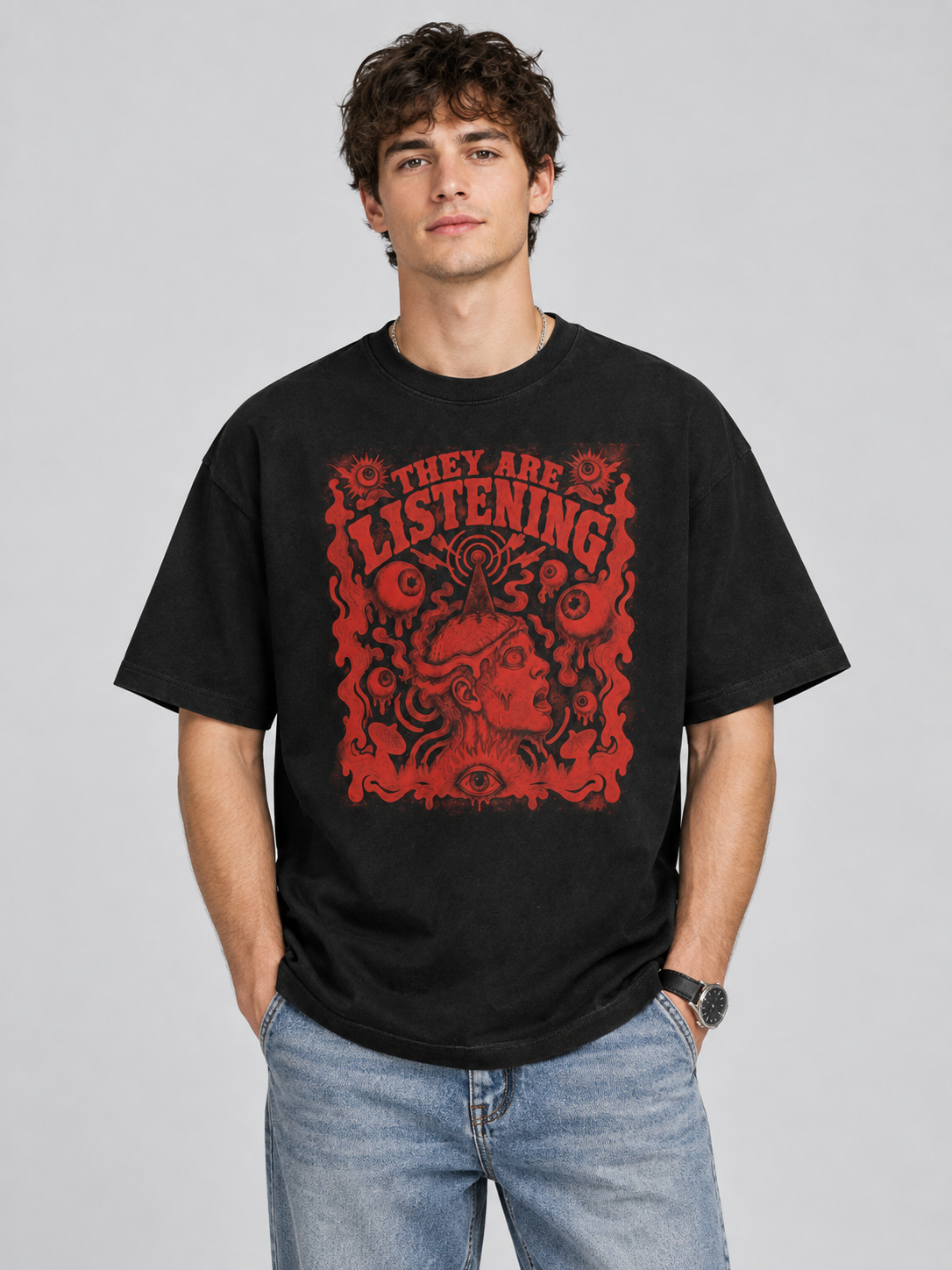 Mind Control Experiments "They Are Listening"-Shirt